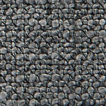 Elbrus 19017 fabric texture, dark gray woven material, dense irregular knot pattern, Vezzelloni collection, special category.