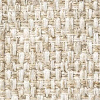 Creamy off-white woven fabric texture, heathered with vertical and horizontal yarns, matte finish, “indo 17017” verzelloni brand.