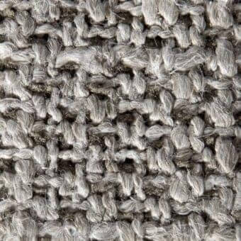 Woven fabric texture, gray color palette, irregular loop pile; loose weave shows underlying structure, substantial nubby surface, Janis 15027.