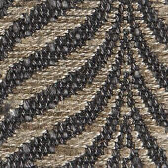 Woven Kobe 18018 fabric with dark gray and metallic gold diagonal weave, exhibiting varied gold tones and textured surface.