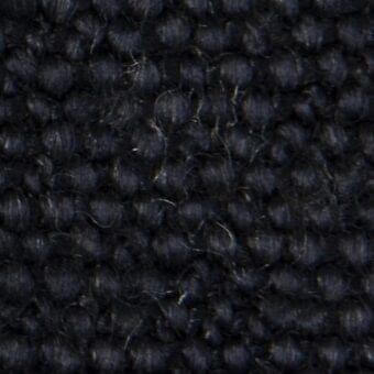 Black woven fabric texture, three-dimensional bobble pattern, Vezzelloni Mila 20007, dense nub weave with tonal variations and tactile surface.