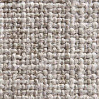 Beige linen blend fabric texture, irregular weave with horizontal and vertical fibers, matte finish, Norah 15024 verzelloni collection.