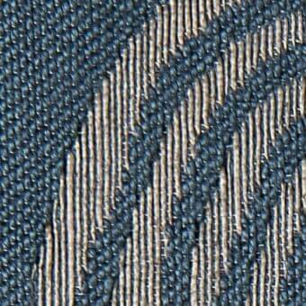 Dark blue woven fabric with a diagonal herringbone pattern and subtle sheen; textile label reads "opi 20017" indicating verzelloni fabric.