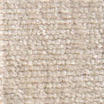 Beige woven fabric texture with horizontal ribs, displaying a consistent looped pile and neutral tonal variations, suitable for upholstery.