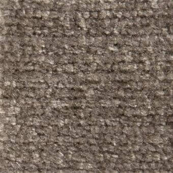V erzelloni fabric sample, muted gray, dense nubby weave with heathered texture and matte finish; labeled “ray 14004 fabric (special)”.