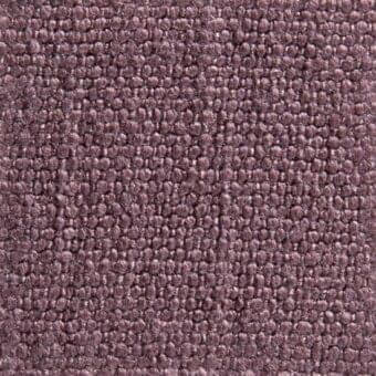 Woven fabric texture in muted plum, densely nubby with rounded protrusions, displaying a tactile, irregular surface; verzelloni romeo 13054.