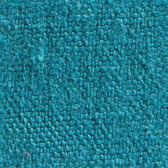 Turquoise woven fabric texture, Romeo 13060, displays a dense, bumpy surface with tonal variations and a tactile, irregular appearance.