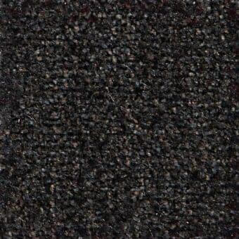 Charcoal gray woven fabric texture with burgundy and brown speckles, exhibiting a rough, matte, nubby surface and visible weave variations.