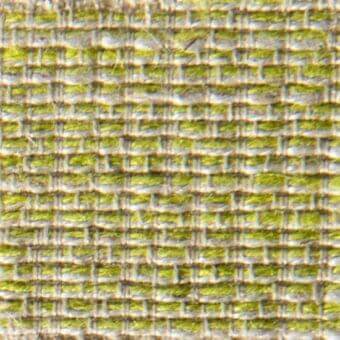 Woven fabric texture, beige and green grid pattern, matte finish with nubby threads, displaying “verzelloni steven 16019” text.
