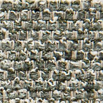 Olive green and off-white tweed fabric texture with a dense, irregular weave and matte finish; label reads "allen 22003".