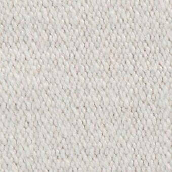 Woven fabric texture, off-white color, granular surface with subtle fiber variations; verzelloni Dylan 19038 material sample closeup.
