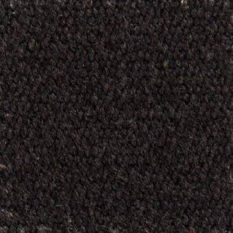 Dark brown woven textile with a nubby, raised surface and heathered tonal variations, exhibiting a uniform, consistent texture.