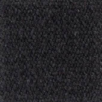 Dark gray cut-pile fabric texture with a nubby, looped surface and heathered effect; manufacturer detail “verzelloni dylan 19046” visible.