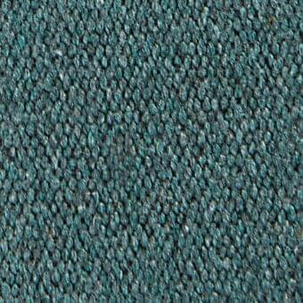 Teal looped pile fabric texture with a dense, consistent weave and heathered tonal variations creating a slightly raised, uniform surface.