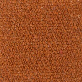 Orange granular fabric texture with irregular particles, matte finish, and subtle tone variations; displays “verzelloni dylan 19059” text.