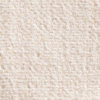 Cream woven Elio fabric texture with granular surface, off-white coloration, and matte finish; verzelloni fabric sample elios 11100.