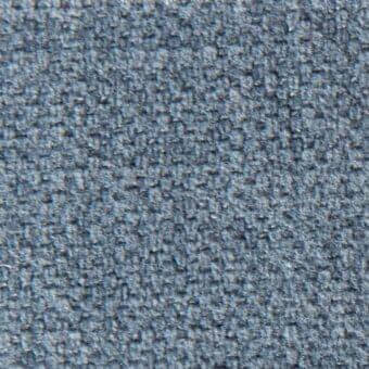 Woven fabric texture in blue-gray, displaying a dense granular surface with a matte finish and irregular fiber pattern.