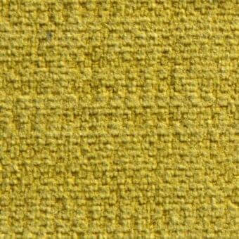 Mustard yellow woven fabric texture with a dense, grid-like pattern and nubby surface exhibiting tonal variations in the close-up sample.