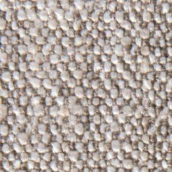 Woven gray fabric texture features small raised circles within a grid, creating a heathered, tactile surface suitable for upholstery.