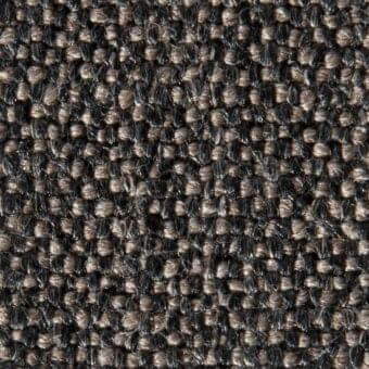Woven fabric texture, charcoal gray and taupe heathered blend, dense irregular pattern with knotted yarns, matte finish, “joni 15049” verzelloni.
