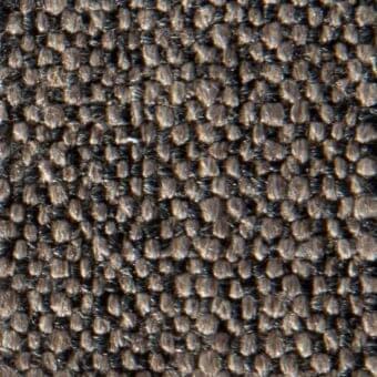 Dark gray woven fabric texture with a nubby surface and matte finish, displaying a tight grid pattern and heathered tonal variations.