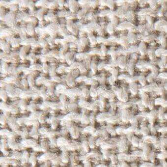 Beige Klimt 14052 fabric texture displays a dense, nubby weave with mottled tones and visible fibers, offering a natural, organic surface.