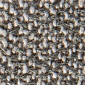 V erzelloni fabric Klimt 14054, gray and off-white twill weave with diagonal ribs, soft brushed texture, uneven surface density.