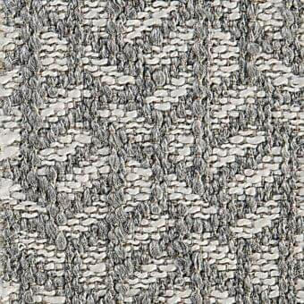 Woven fabric texture, silver and off-white yarns, irregular pattern with raised nubby quality, identified as verzelloni mevis 19033.