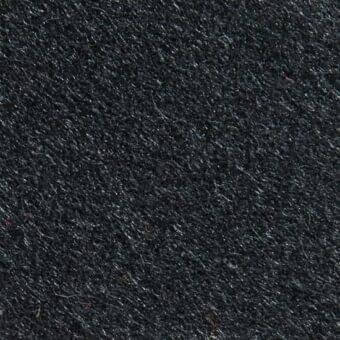 Dark gray textured fabric with felted weave, scattered red flecks, matte finish; verzelloni divina3 28035 sample.