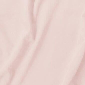 Light pink fabric texture with subtle brushed surface, displaying gentle folds; imprinted text reads "vismara > eco nabuk (a) > en74".