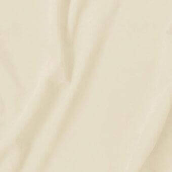 Beige textile swatch with matte finish, displaying a fine weave and soft folds, resembling suede or nubuck; Vismara Eco Nabuk EN301 sample.