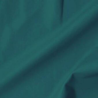 Teal leather fabric swatch draped diagonally, displaying a smooth matte finish with tonal variations and soft sheen, catalog number 21 bre608.