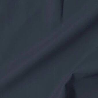 Vismara leather swatch in muted blue-gray, displaying a smooth, matte finish with soft folds and a finely grained texture.