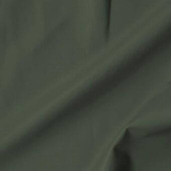 Extra leather swatch, muted olive green, soft folds displaying matte texture and subtle sheen, material sample Vismara 29 bre664.
