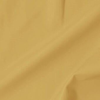 Vismara leather swatch, soft extra, muted yellow tone, single central fold displaying smooth texture and subtle tonal variations.