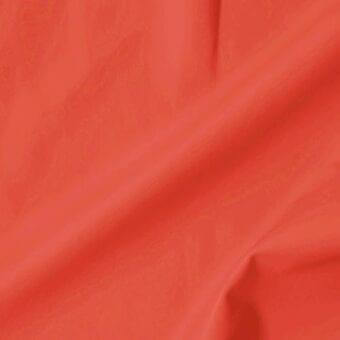 Coral-red leather swatch with smooth, draped texture; vismara soft extra leather, code 41 bre657 cat.soft visible at the bottom.