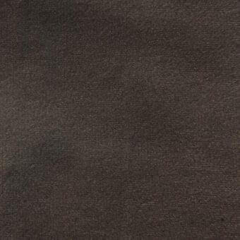 Dark brown matte velour fabric texture with a dense, short pile and granular appearance; tightly woven, muted tone.
