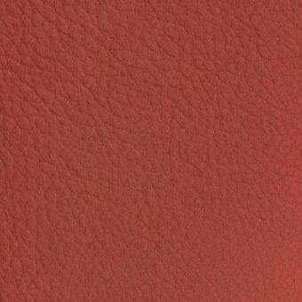 Reddish-brown leather texture with granular surface, fine lines, and matte finish; sample marked “vismara > nabuk (extra) > na21”.